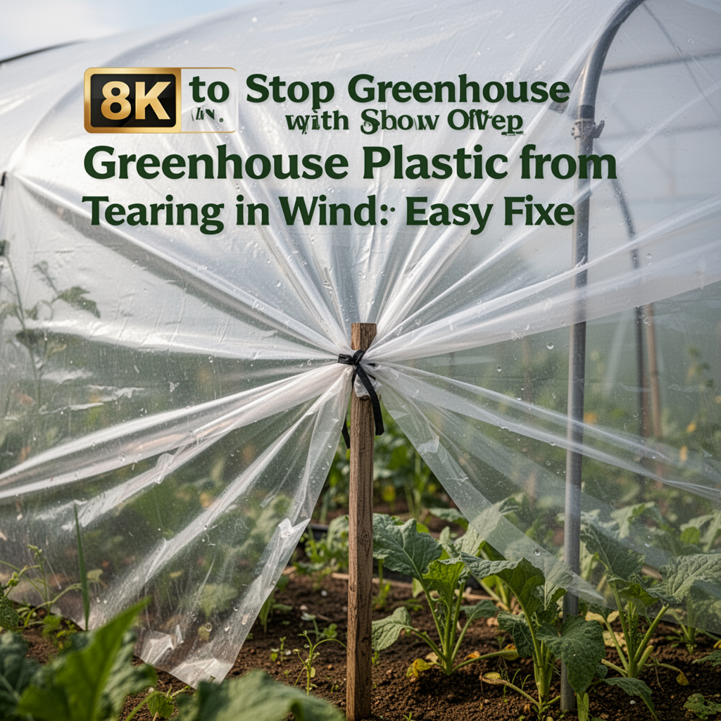 How to Stop Greenhouse Plastic from Tearing in Wind: Easy Fixes