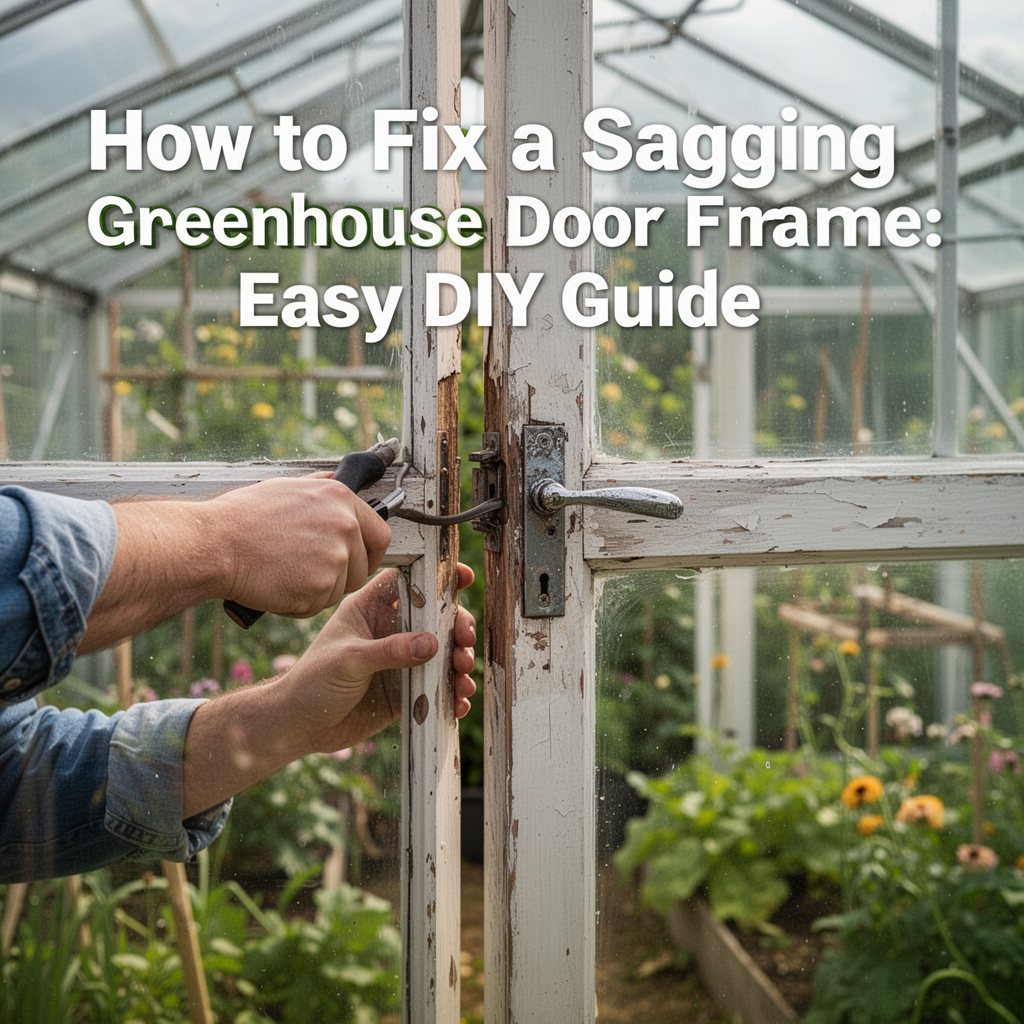 How to Fix a Sagging Greenhouse Door Frame: Easy DIY Guide